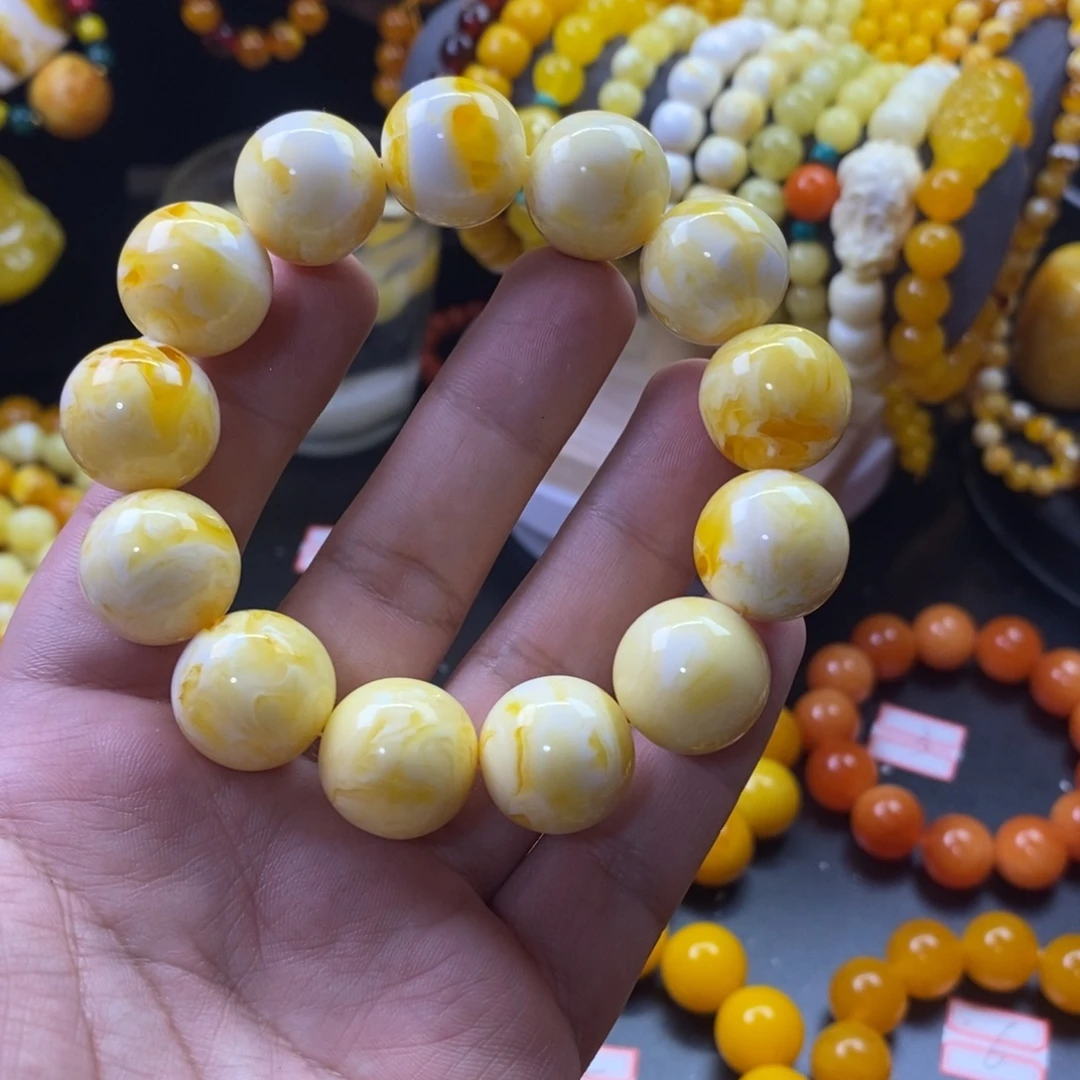 R***y瓷白金花色卡18手串一条