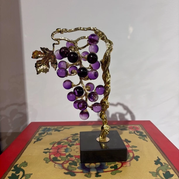 AP624轻奢小号葡萄装饰摆件18*7*31cm