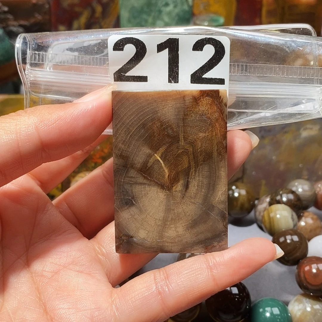 未镶嵌天然北票硅化玉吊坠硅化玉