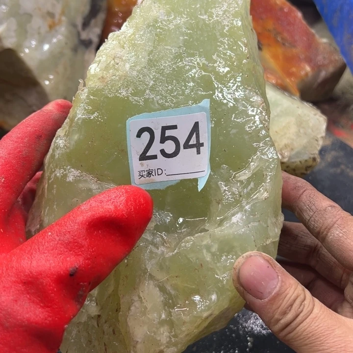 透闪石-蛇纹石玉珠宝奇石未镶嵌隼*