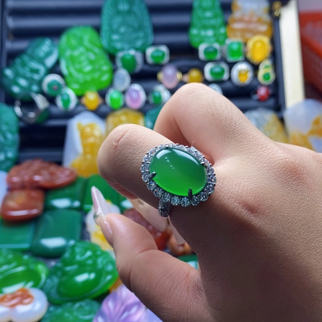 玛瑙/玉髓合金戒指