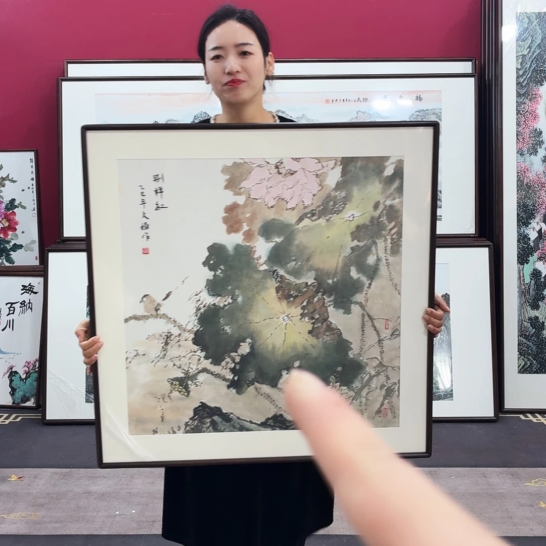 国画手绘作品80-80尺寸