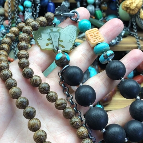 深***兰女款项链搭配独家订制