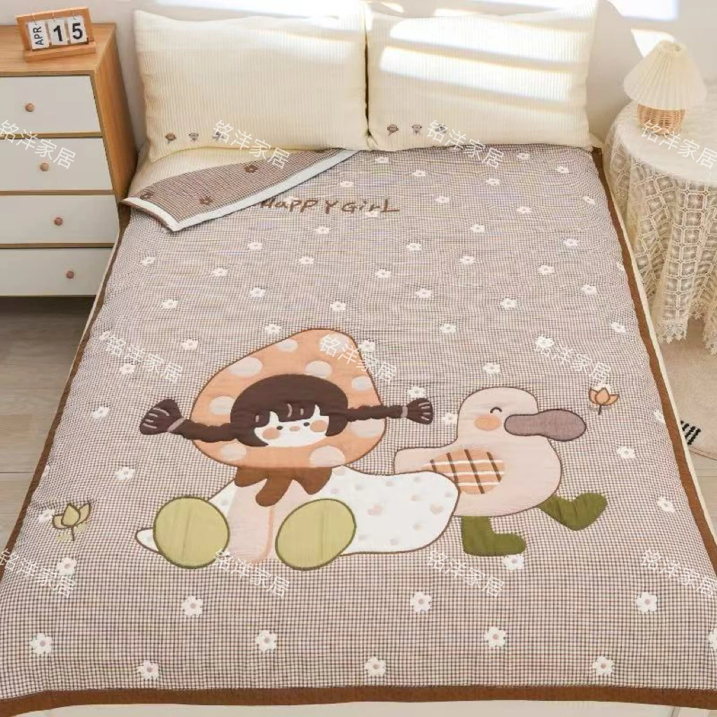 【可达鸭】 200cm x 230cm 纯棉多功能轻奢超柔加厚可爱泡芙被