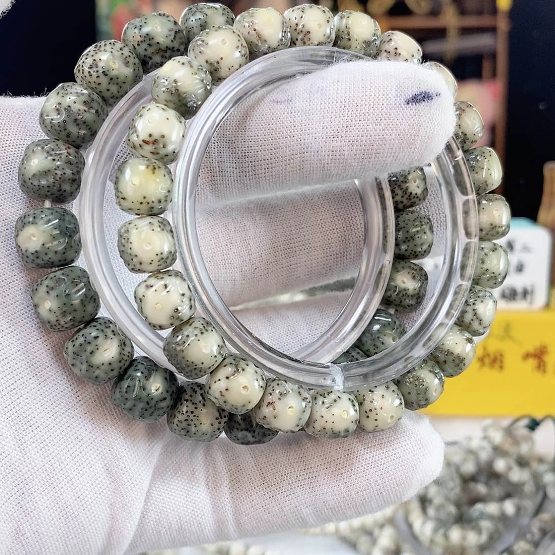 星月菩提手串A**.星月菩提雕刻手串