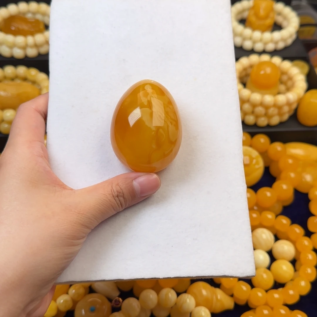 蜜蜡未镶嵌颈饰吊坠