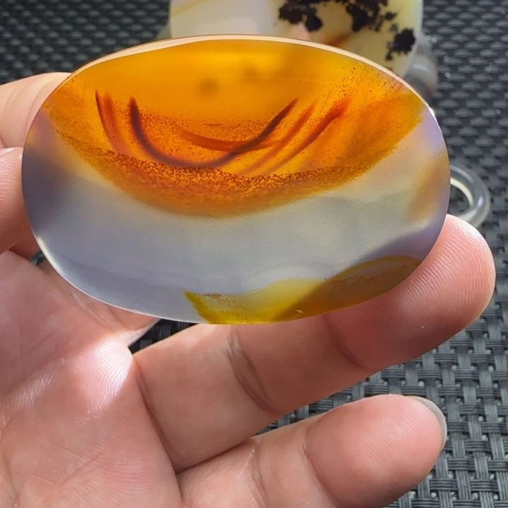 1***放玛瑙/玉髓未镶嵌颈饰