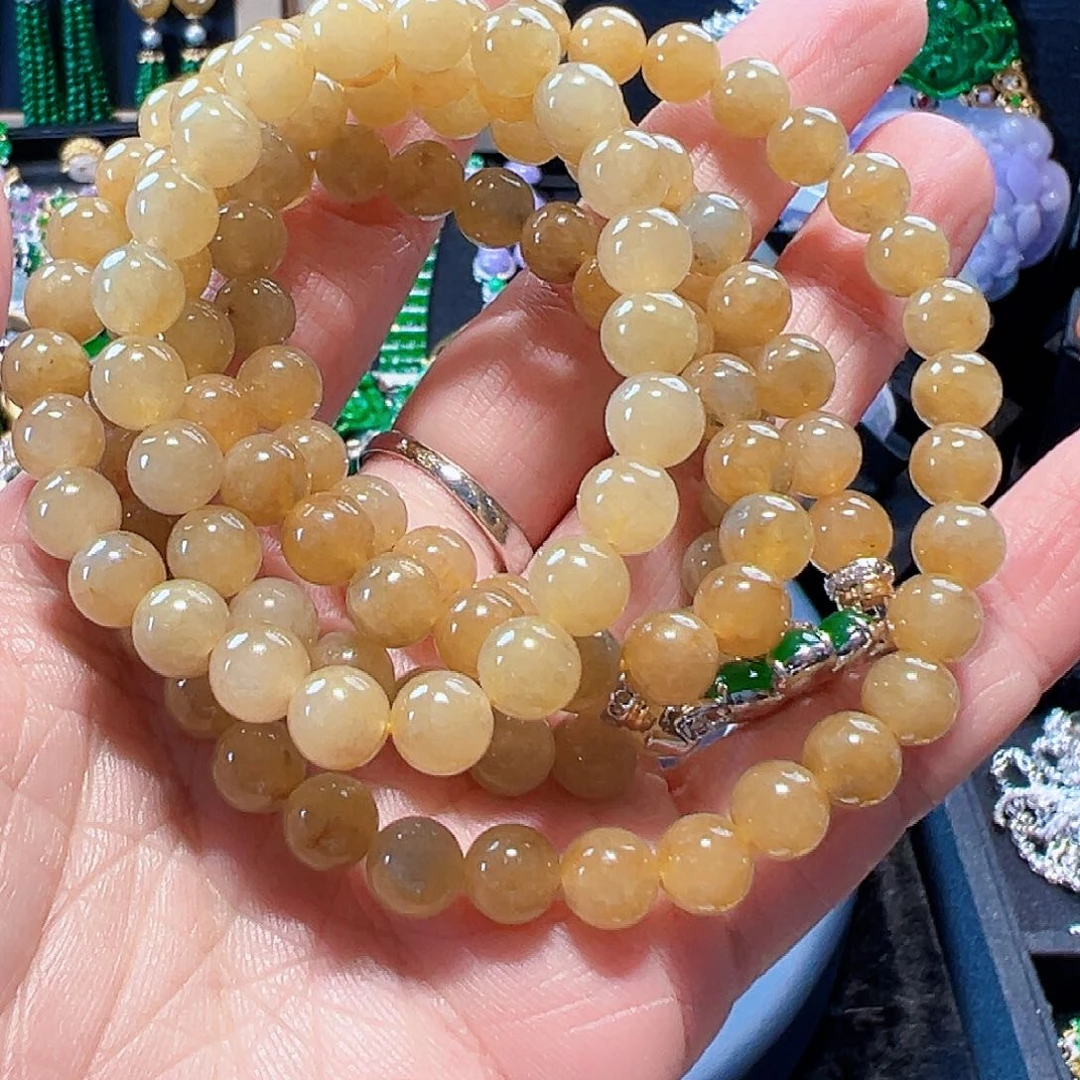 翡翠颈饰18K金镶嵌@**石签收后24小时鉴赏期