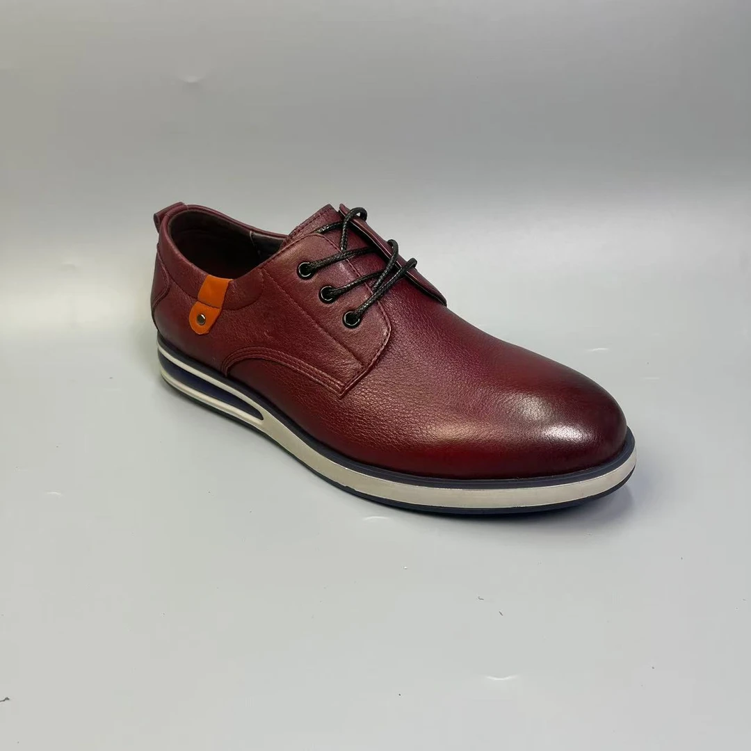 12-8(77073) 秋冬时尚百搭休闲透气牛皮男鞋