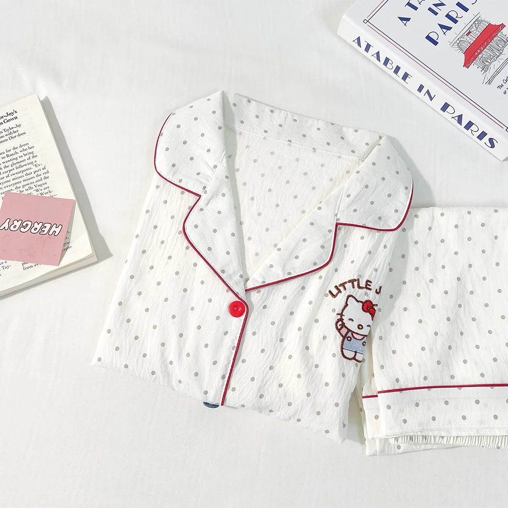 【小圆点KT】长袖长裤秋季可爱春秋女款爆款2025新款家居服睡衣推荐