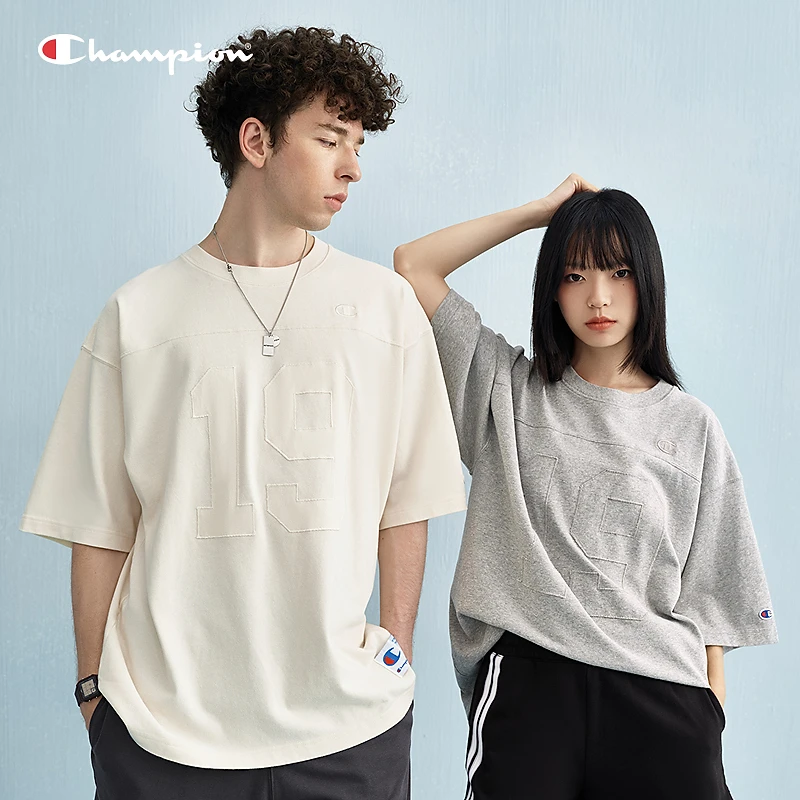 Champion冠军校园系列潮流刺绣小logo短袖U5BSSJM002