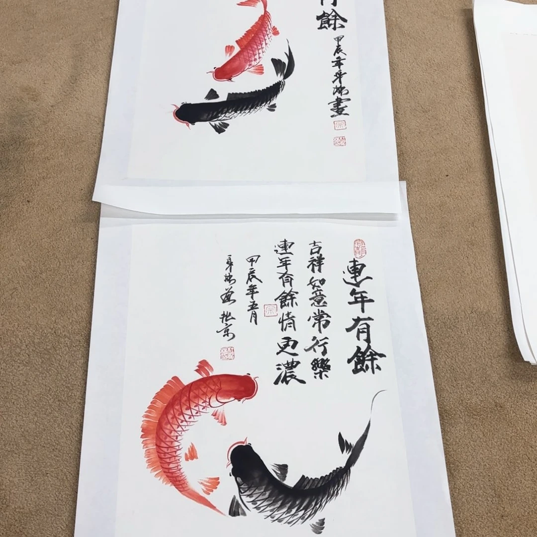 国画老*杜深林4尺3开马