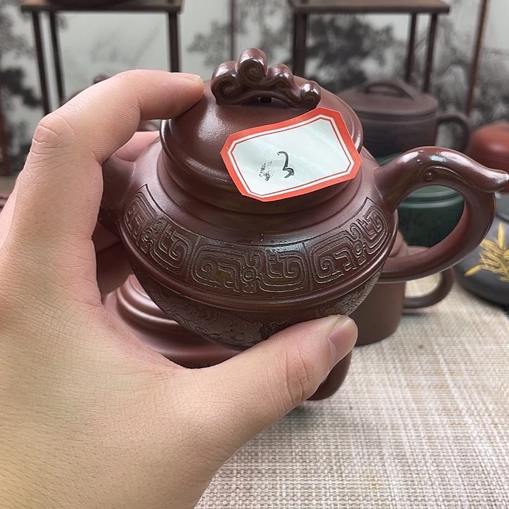 紫砂茶壶三***装宜兴紫砂