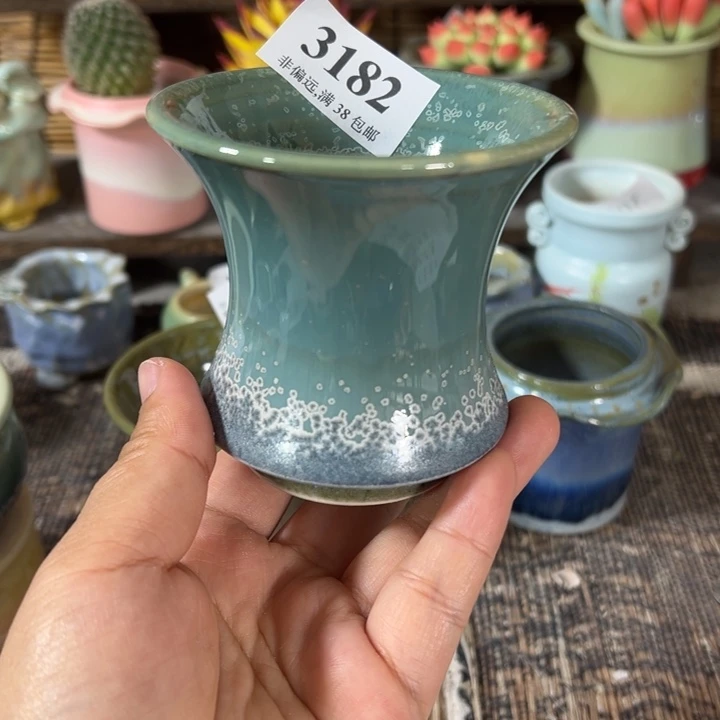 口7.5高8 手工花盆满30包邮