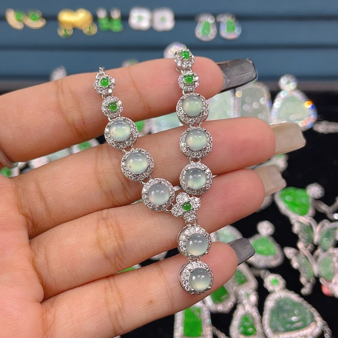 项链未镶嵌翡翠蛋面