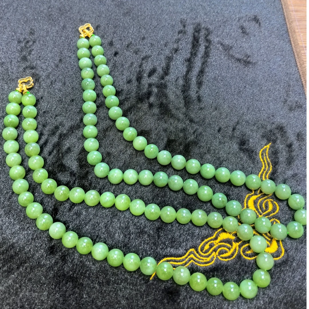 【香姐双十二】和田玉粉绿猫眼女神链稀缺品（多样性发货，发一件）