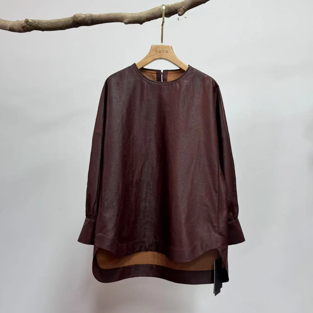 依家——SH25559圆领上衣100%桑蚕丝