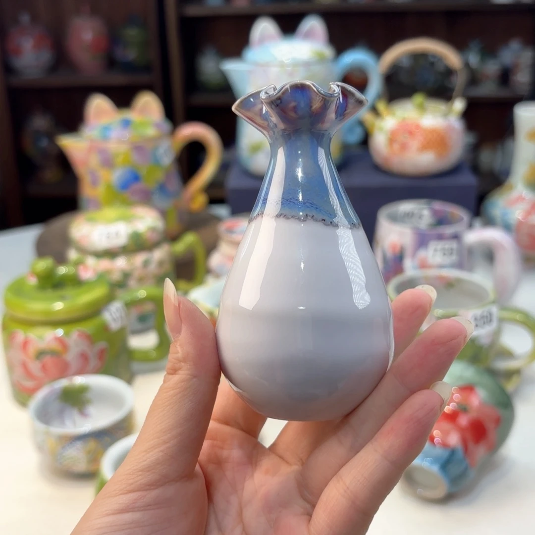 景德镇手绘高温釉下彩陶瓷茶具
