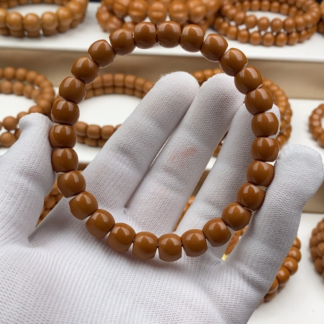 无***悔猴头核桃手串直切