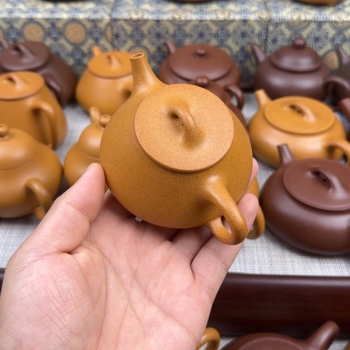 阳***光茶壶紫砂黄金段零添加封釉