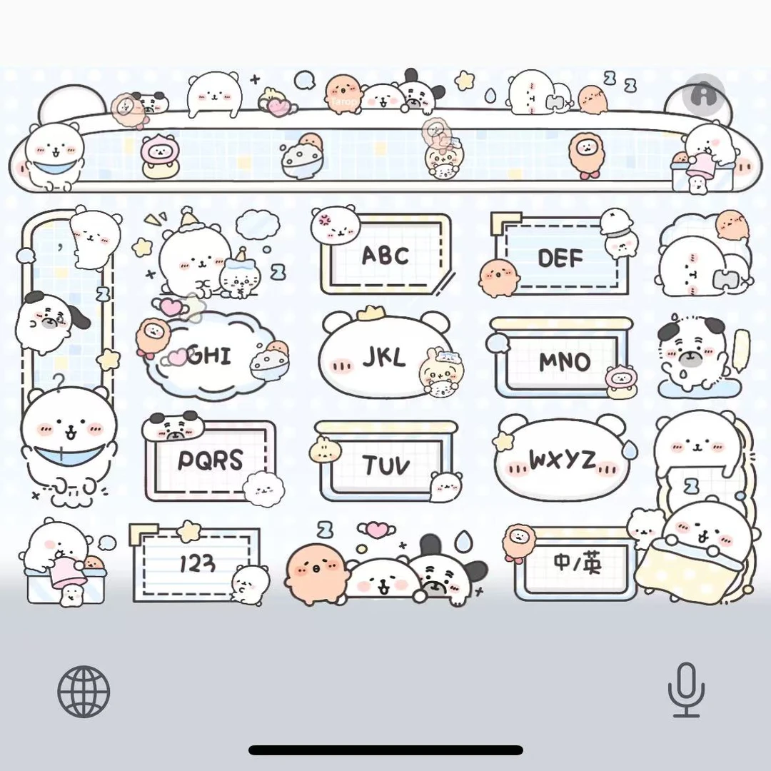 【一堆自嘲熊】苹果ios安卓百度输入法双色带漂浮键盘办公相关服务