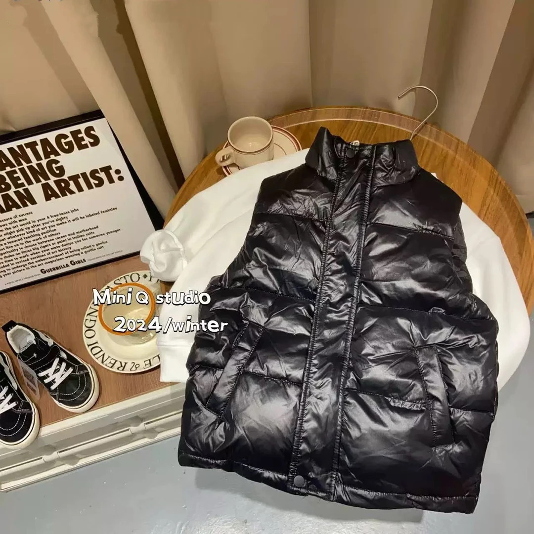 【现货】韩版儿童TLK百搭夹棉马甲