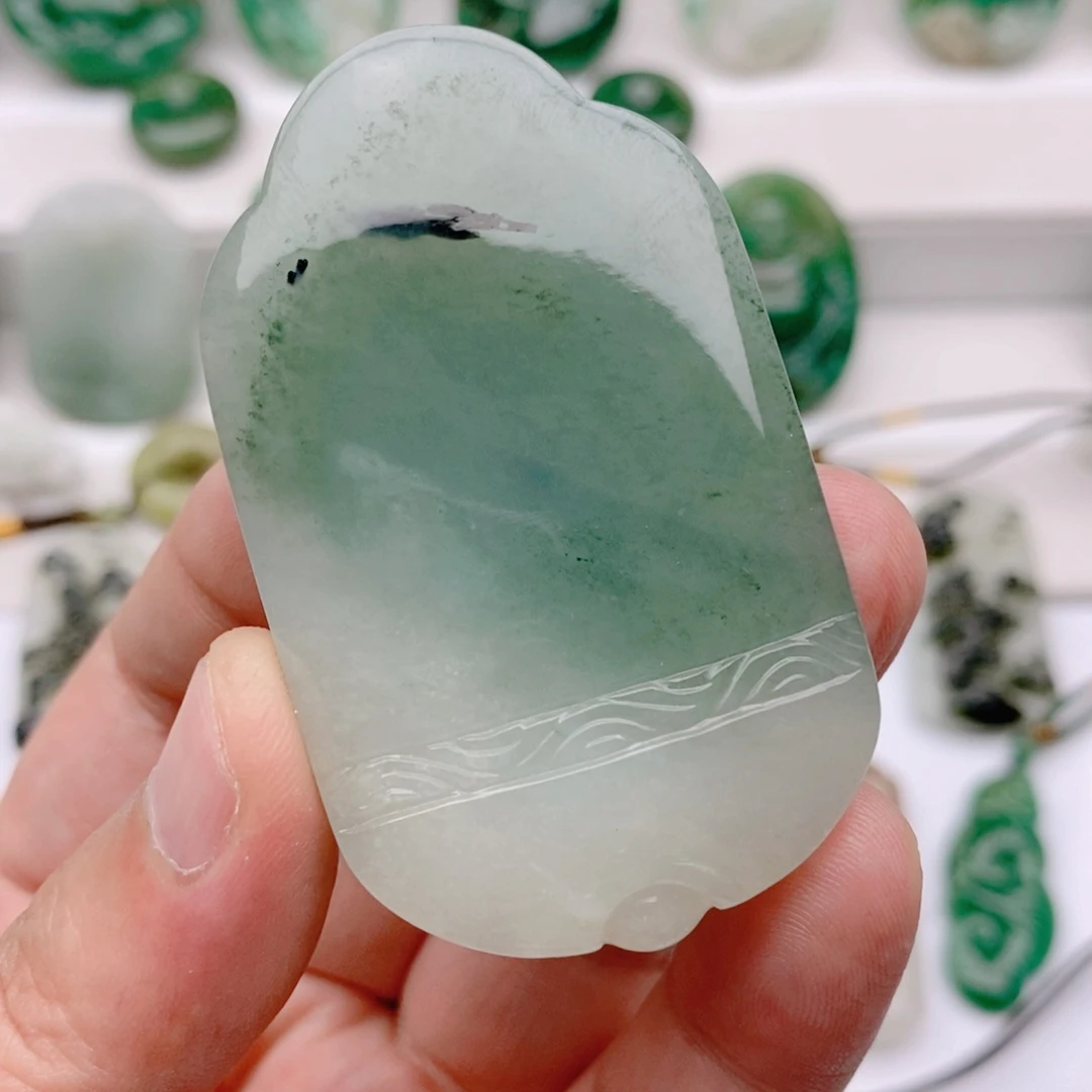 独山玉未镶嵌颈饰@*