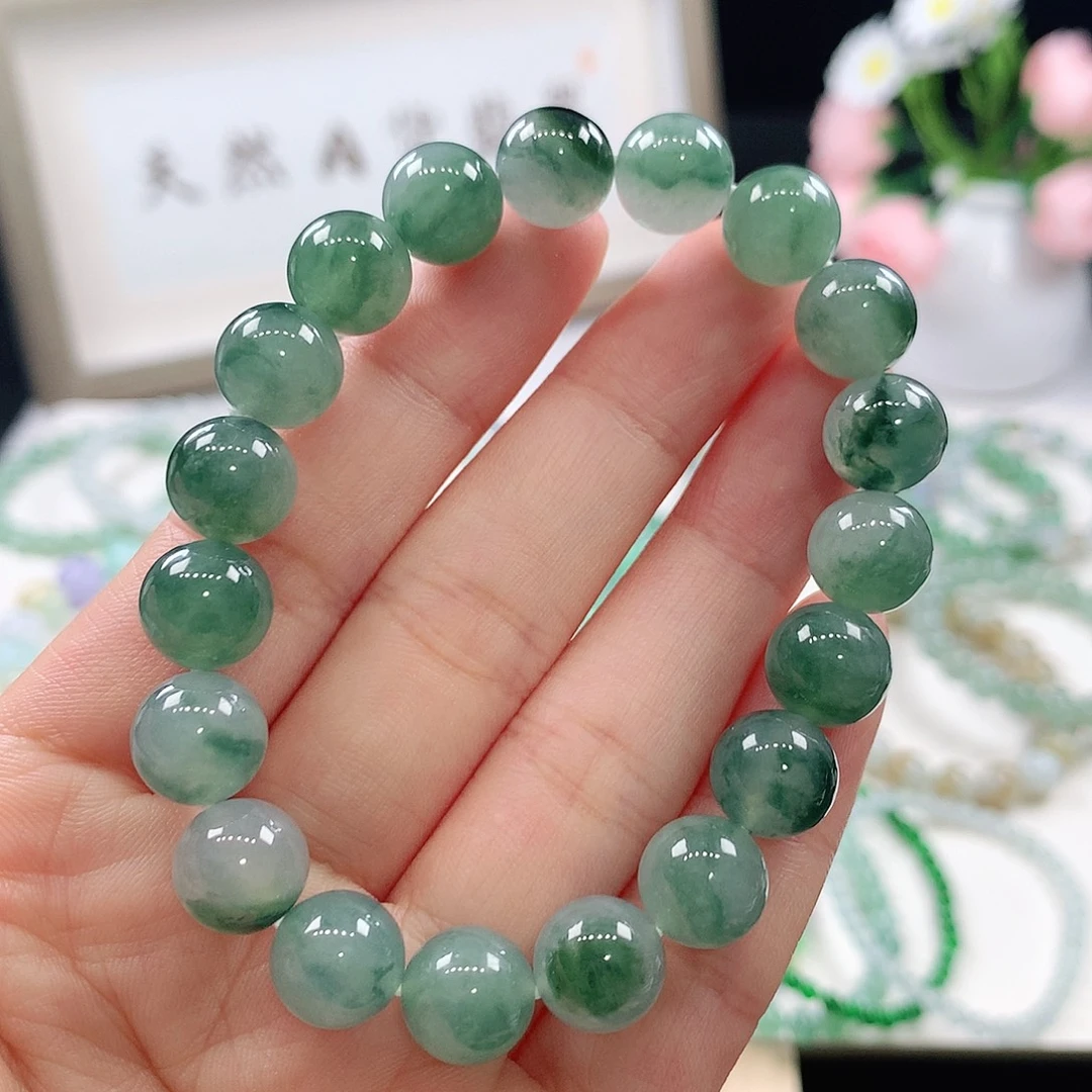 翡翠未镶嵌手链手链10mm