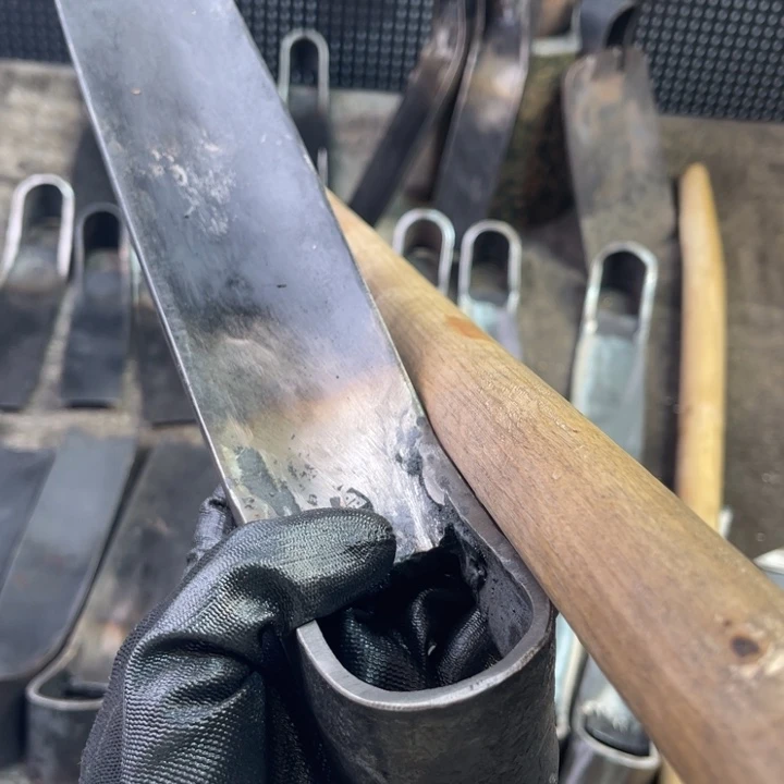 *****龙泉手工制作工艺锄头炮管焊斧一套