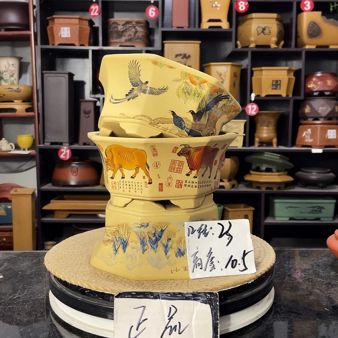 D-盆尚好紫砂花盆