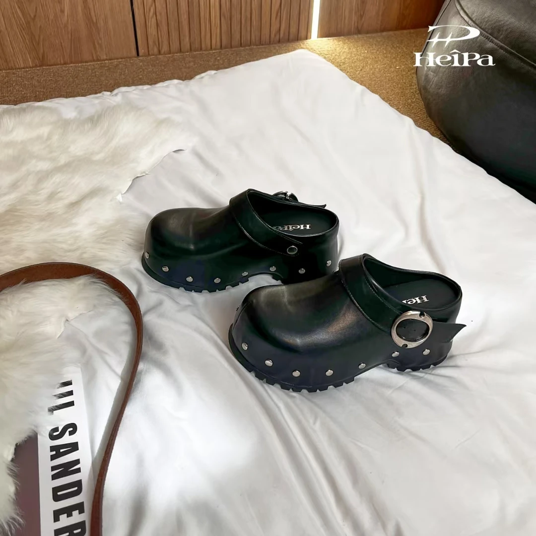 【HeiPa】安暖家秋季穿新款厚底带时尚韩版靴子女款