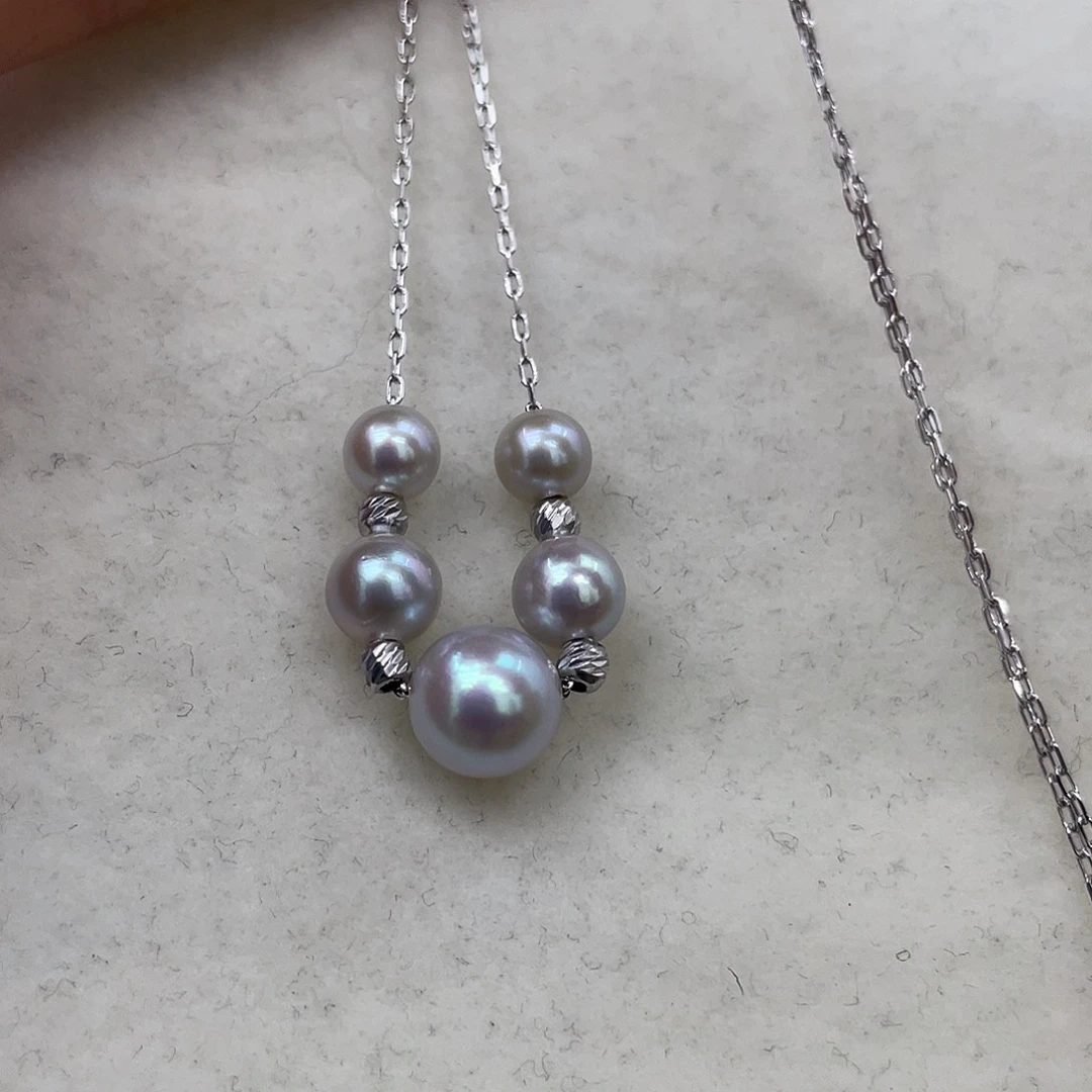 颈饰银S925镶嵌海水珍珠