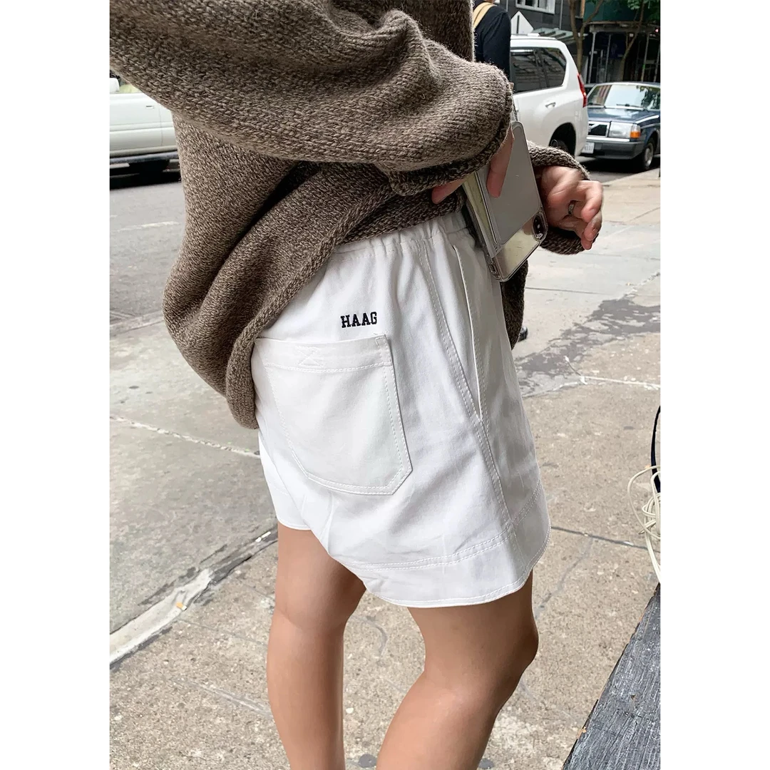【博主众推】stitch shorts 韩国ha*g挺括质感全棉休闲短裤  27661