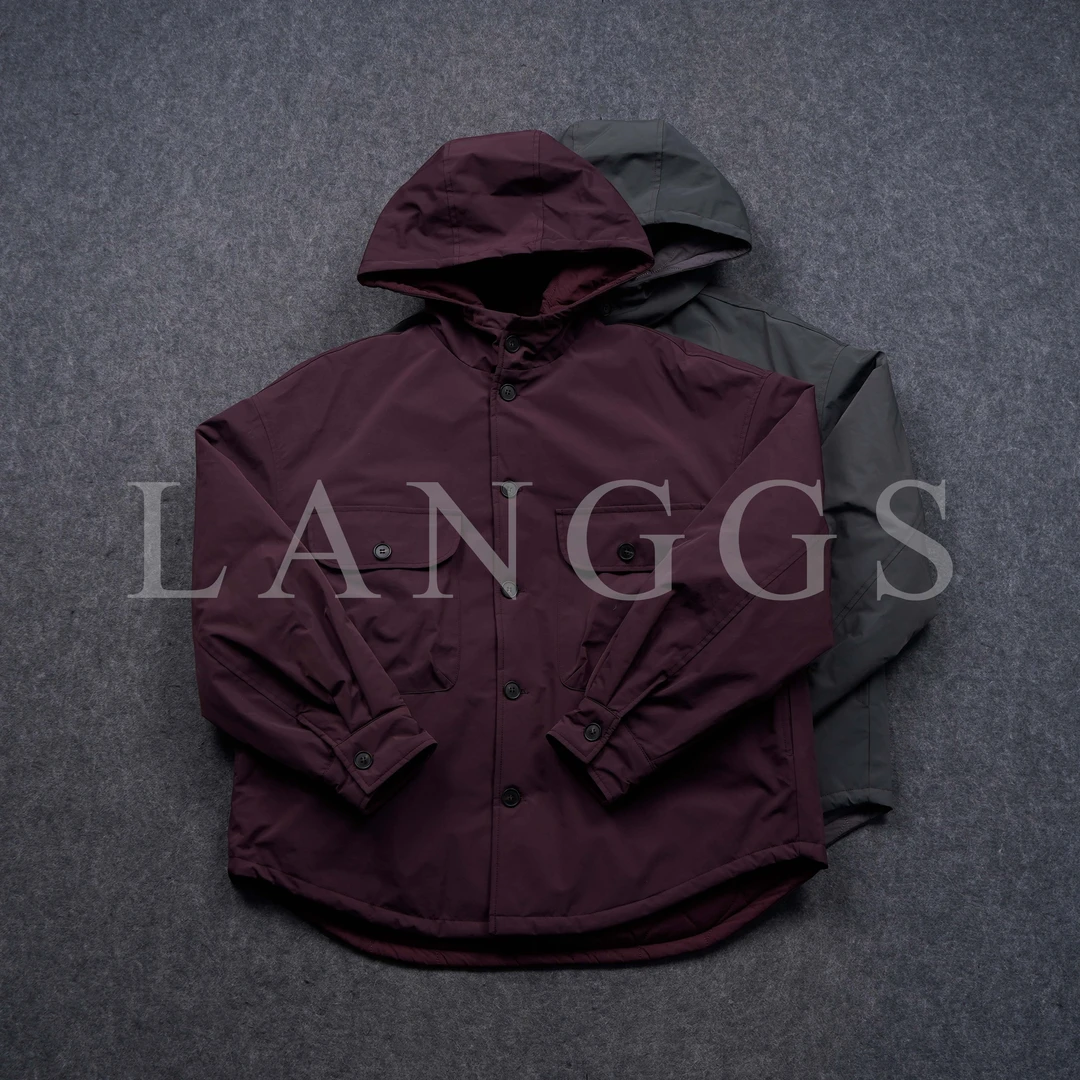 LANGGS&浪叔 冬季休闲复古潮流真两件羊毛冲锋衣外套-FW44172