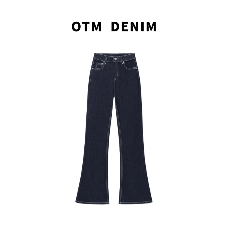 OTM DENIM【清荷】高腰弹力喇叭裤不易褪色丹宁秋冬新款修身提臀