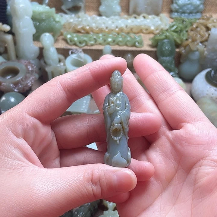 和田玉颈饰未镶嵌哇***7