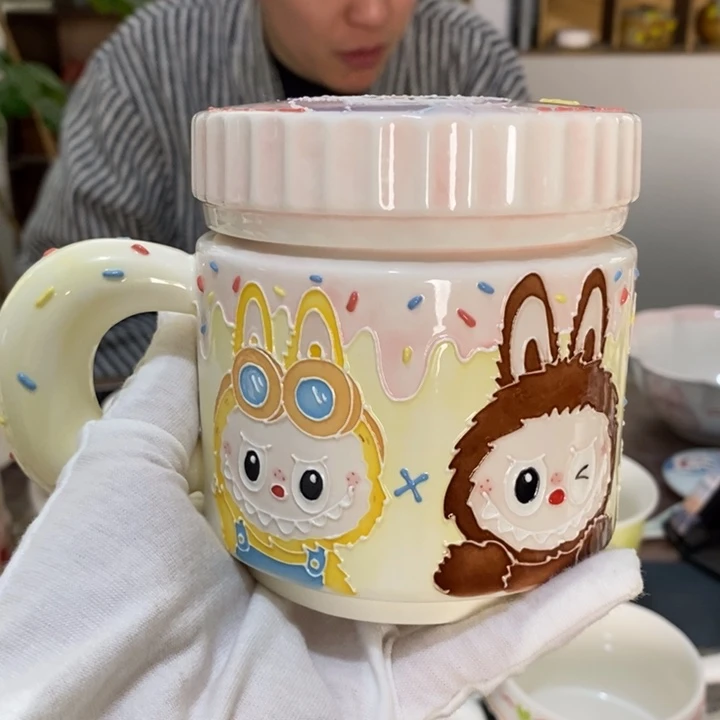 杯倩*景德镇釉下彩手绘