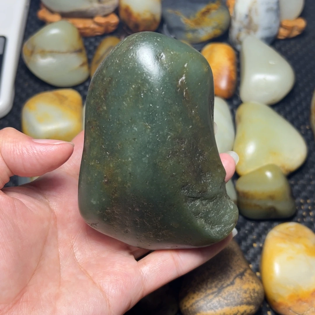 和田玉未镶嵌挂件A19