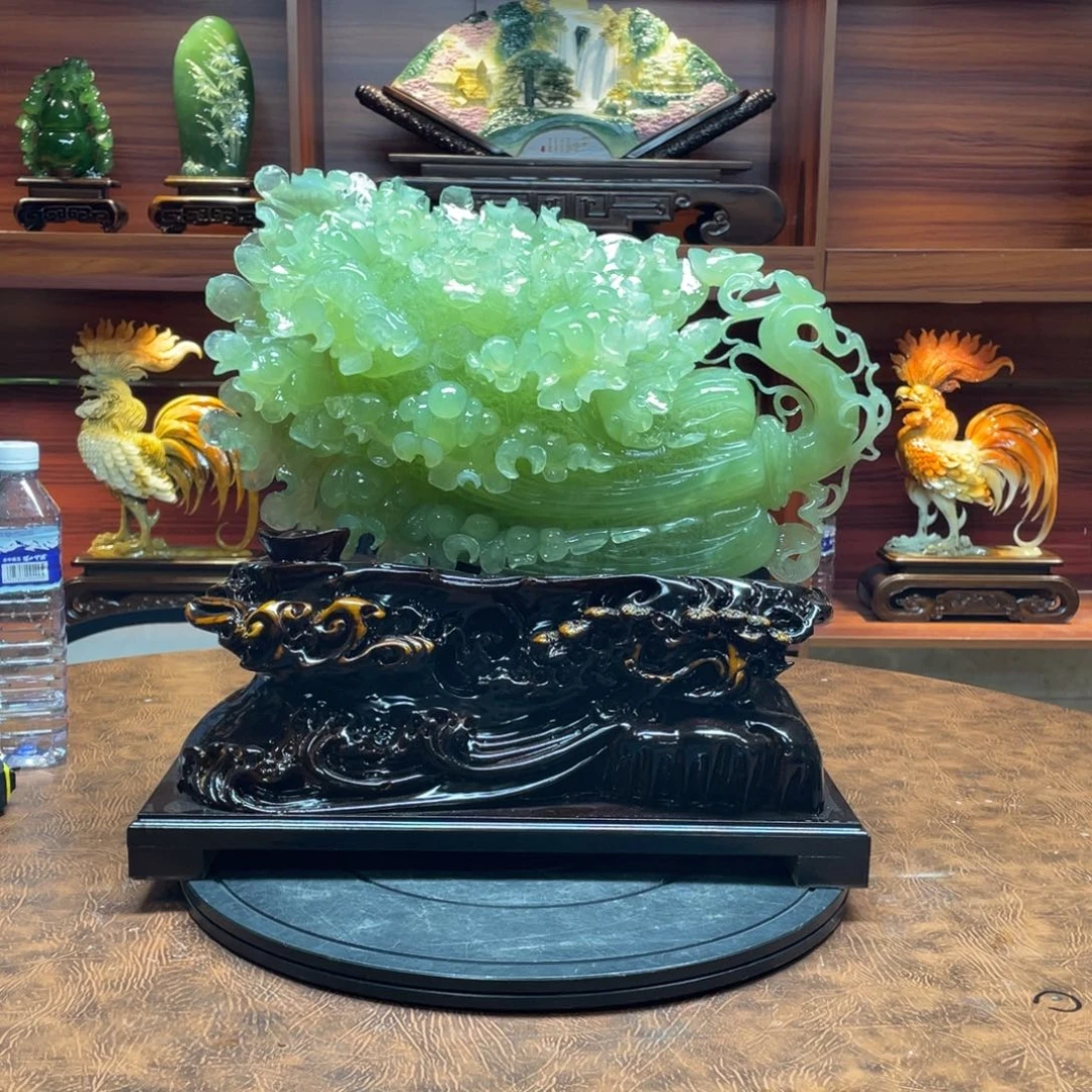 0***9玉手工雕刻岫玉摆件