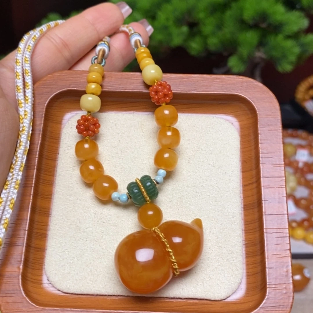 【闪购商品】蜜蜡颈饰未镶嵌项链