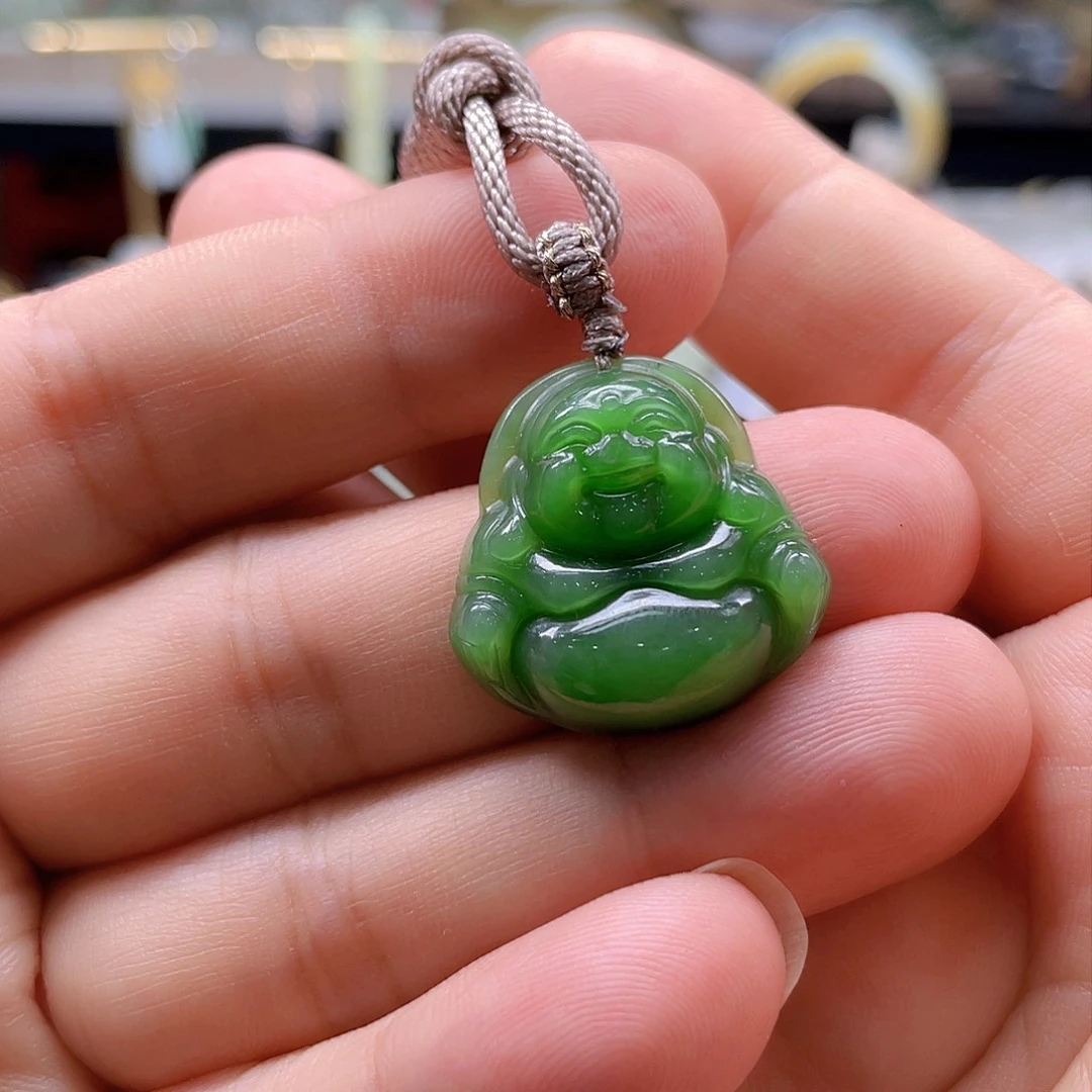 和田玉（碧玉）颈饰未镶嵌