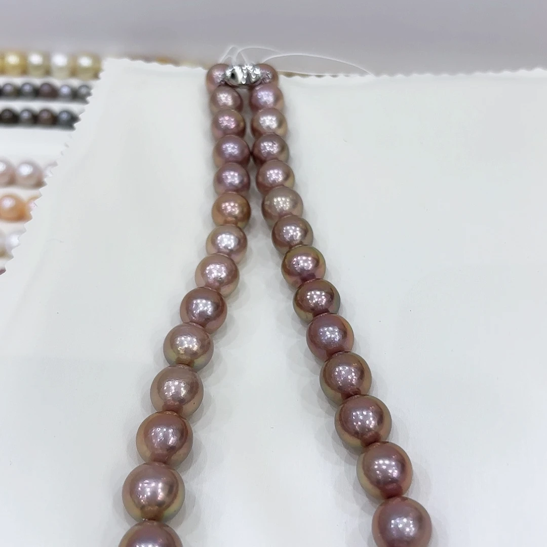 淡水珍珠项链未镶嵌11-14有核