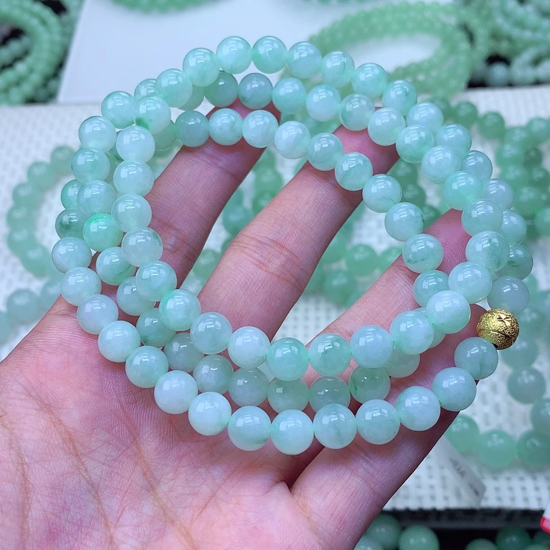 翡翠未镶嵌毛衣链
