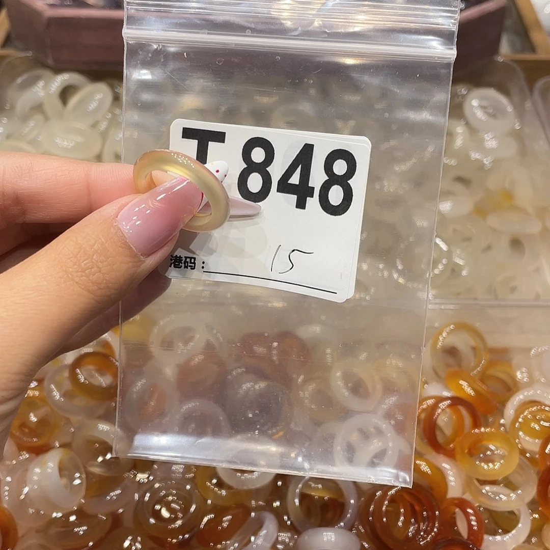 玛瑙/玉髓未镶嵌戒指848