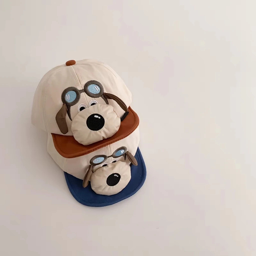 韩版ins春秋薄款儿童帽子可爱超萌鸭舌帽男女宝宝遮阳防晒棒球帽