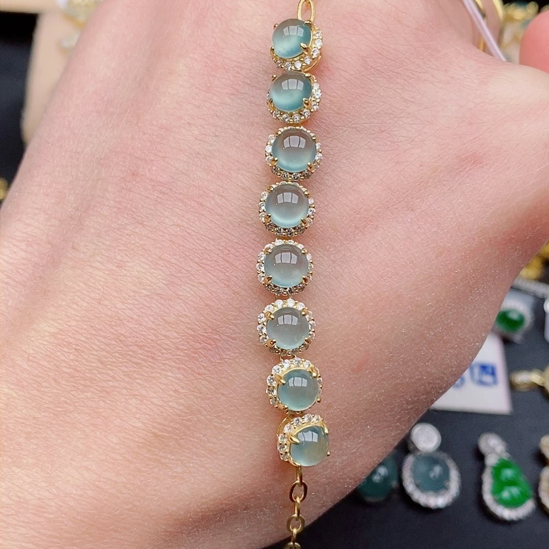 银S925镶嵌戒指翡翠