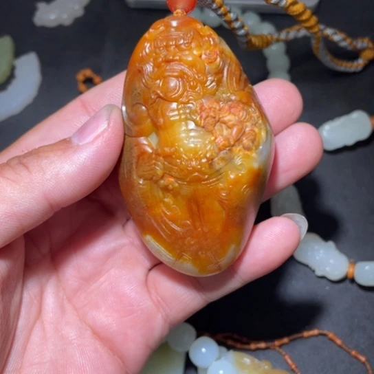 和田玉未镶嵌挂件