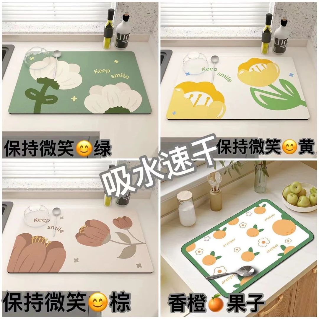 硅藻泥高品质垫 厨房台面沥水垫 书桌垫 鼠标垫