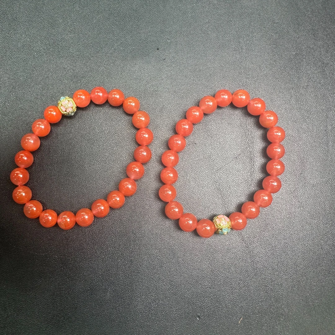 【玉经纶】46154/Q25-621-南红手串-多样性发其一