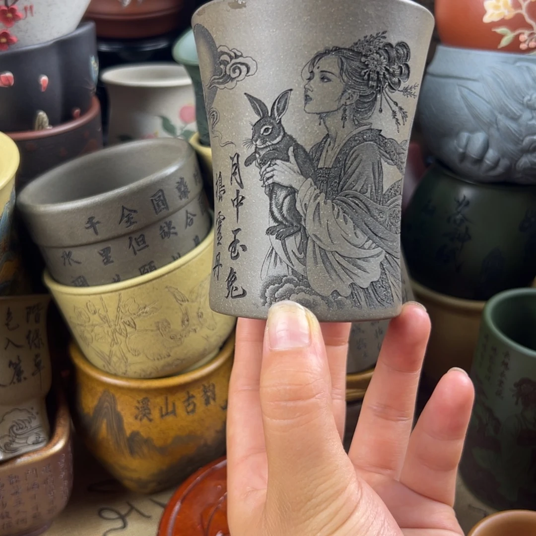 紫砂茶杯紫砂紫砂